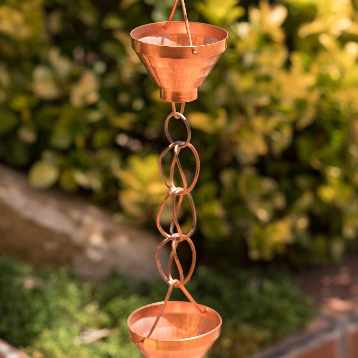 Pure Copper Rain Chains Downspout Gutter Replacement